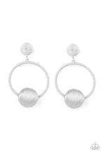 Load image into Gallery viewer, Paparazzi Social Sphere - Silver Earrings