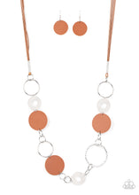 Load image into Gallery viewer, Paparazzi Sooner or LEATHER - Brown Necklace