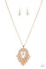 Load image into Gallery viewer, Paparazzi Teasable Teardrops - Gold Necklace