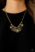 Load image into Gallery viewer, Paparazzi To Coin A Phrase - Brass Necklace