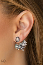 Load image into Gallery viewer, Paparazzi Wing Fling - White Jacket Earrings