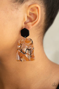 Paparazzi Majestic Mariner - Brown Earrings