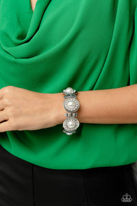 Paparazzi Summer Serenade - White Bracelet