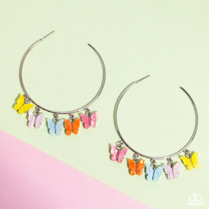 Paparazzi Bemusing Butterflies - Multi Earrings