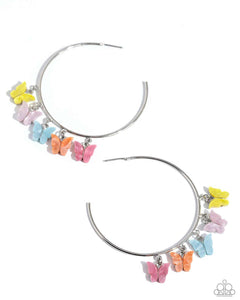 Paparazzi Bemusing Butterflies - Multi Earrings