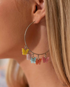 Paparazzi Bemusing Butterflies - Multi Earrings