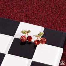 Load image into Gallery viewer, Paparazzi Cherry Candidate - Gold Post Earrings
