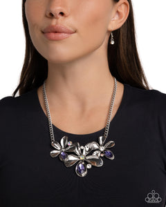 Paparazzi Twirling Triad - Purple Necklace