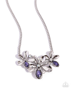 Paparazzi Twirling Triad - Purple Necklace