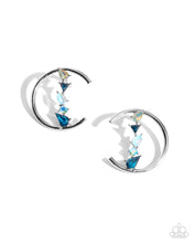 Load image into Gallery viewer, Paparazzi Pronged Patchwork - Blue Earrings
