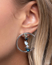 Load image into Gallery viewer, Paparazzi Pronged Patchwork - Blue Earrings
