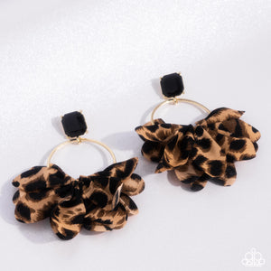 Paparazzi Charming Cheetah - Gold Earrings