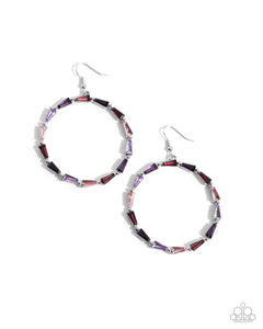 Paparazzi Bounce Around - Purple Earrings