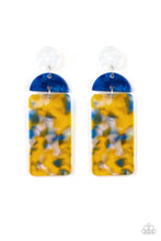 Load image into Gallery viewer, Paparazzi HAUTE on Their Heels - Yellow Acrylic Earrings
