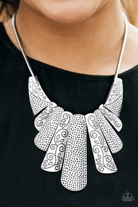 Paparazzi Untamed - Silver Necklace