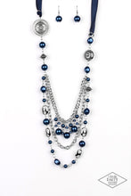 Load image into Gallery viewer, Paparazzi All The Trimmings - Blue Pearl Necklace
