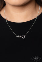 Load image into Gallery viewer, Paparazzi HEARTBEAT Street - White Necklace
