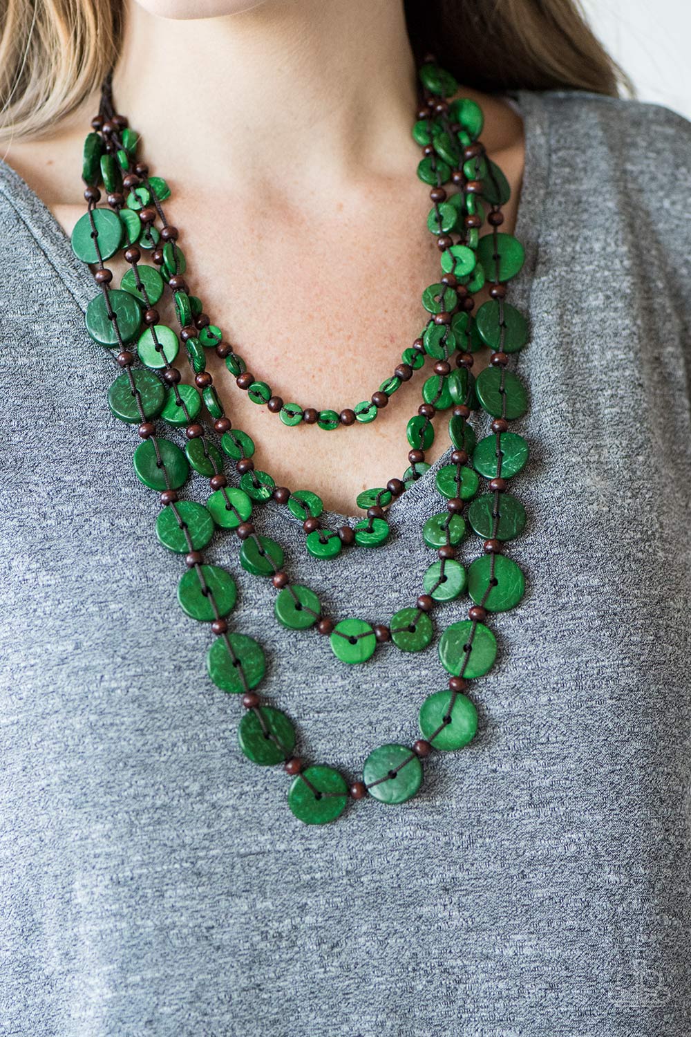 Paparazzi - Fiji Flair - Green Necklace