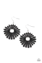 Load image into Gallery viewer, Paparazzi SPOKE Too Soon - Black Wooden Earrings
