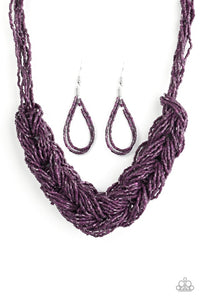Paparazzi - WRAP Battle - Purple Necklace