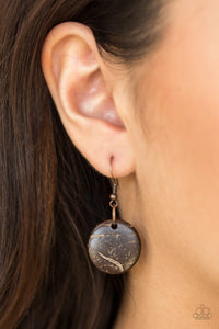Paparazzi Grand Turks Getaway - Brown Wooden and Copper Necklace