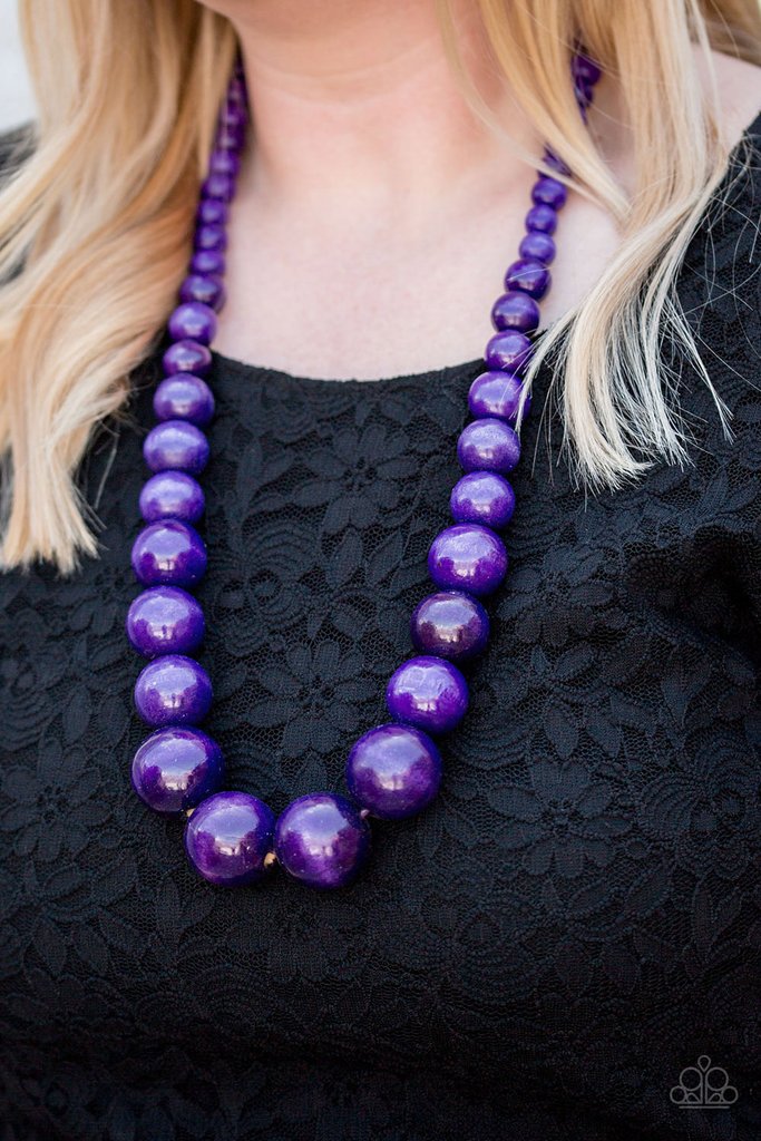 Paparazzi - Effortlessly Everglades - Purple Necklace
