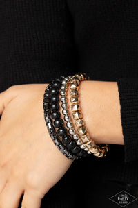 Paparazzi Retro Rocker - Multi Stretch Bracelets