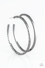 Load image into Gallery viewer, Paparazzi Dangerously Dynamic - Black Hoop Earrings
