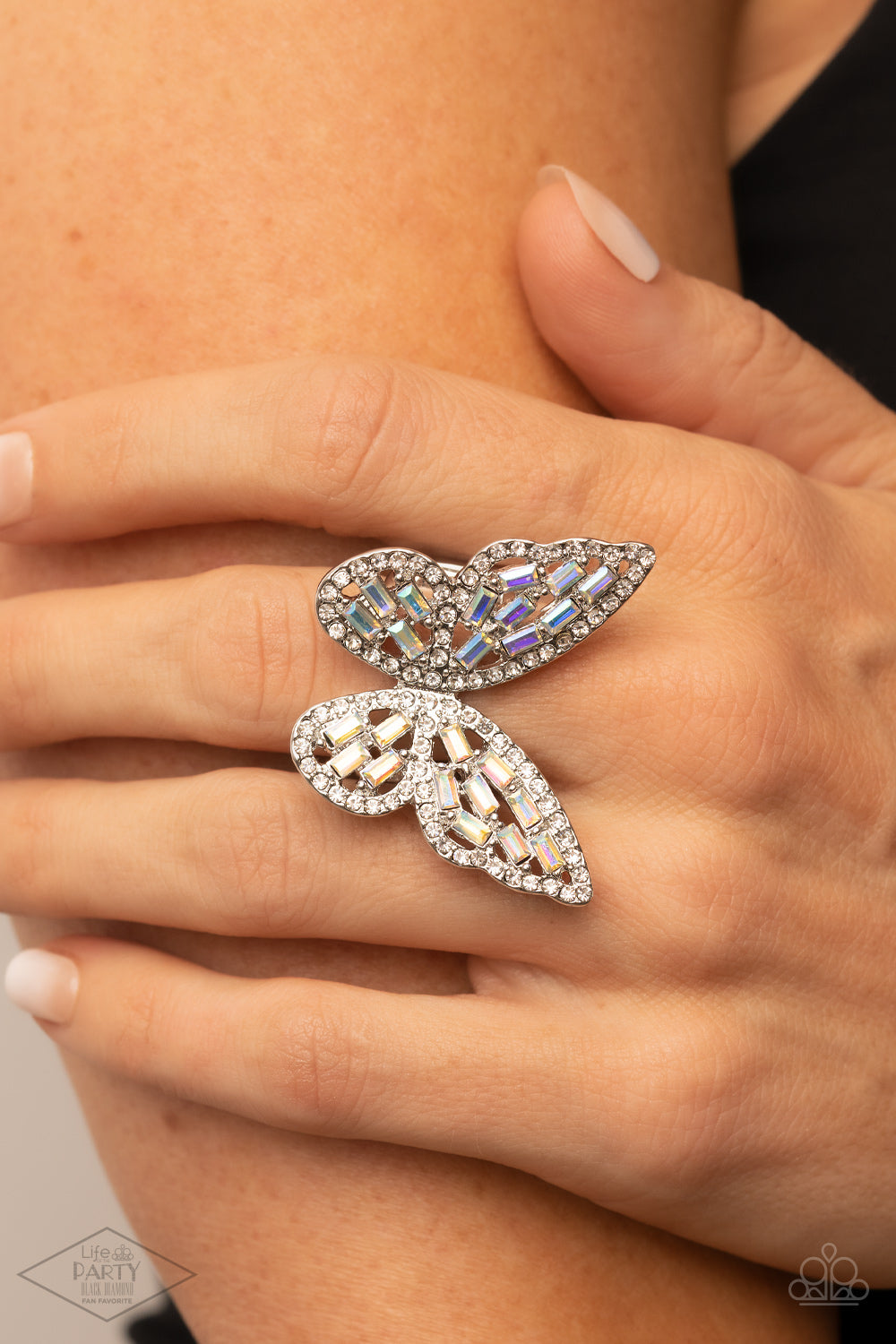 Paparazzi Flauntable Flutter - Multi Butterfly Ring