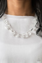 Load image into Gallery viewer, Paparazzi Ice Queen - Clear Acrylic Link Necklace
