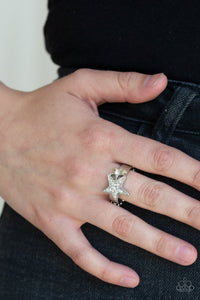 Paparazzi Star-Spangled Starlet - Silver Star Ring