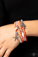 Load image into Gallery viewer, Paparazzi Ocean Breeze - Orange Bracelet
