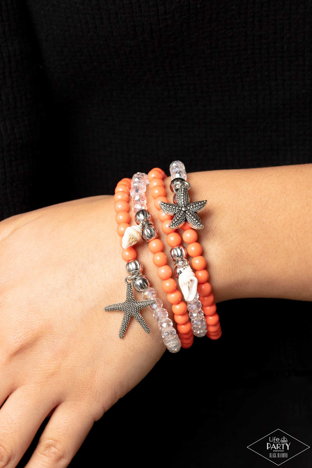 Paparazzi Ocean Breeze - Orange Bracelet