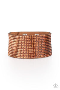 Paparazzi Fade Out - Brown Bracelet