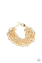 Load image into Gallery viewer, Paparazzi Fast Ball - Gold Bracelet
