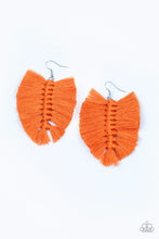 Load image into Gallery viewer, Knotted Native - Orange Paparazzi Earrings
