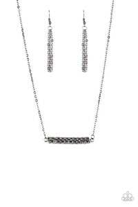 Paparazzi Timelessly Twinkling - Black Necklace