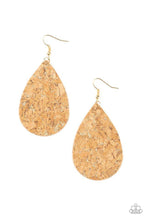 Load image into Gallery viewer, Paparazzi - Cork It Over - Gold Earring
