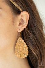 Load image into Gallery viewer, Paparazzi - Cork It Over - Gold Earring

