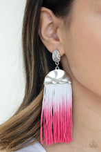 Load image into Gallery viewer, Paparazzi Rope Them In - Pink Tassel Earrings
