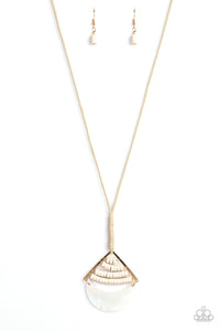 Beach Beam - Gold Paparazzi Necklace