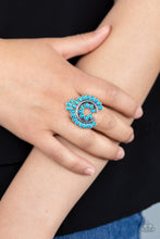 Load image into Gallery viewer, Paparazzi Trendy Talisman -Blue Ring
