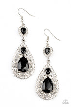 Load image into Gallery viewer, Paparazzi Posh Pageantry - Black Earrings
