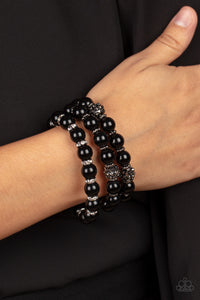 Paparazzi Poshly Packing - Black Bracelets