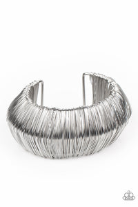 Paparazzi Wild About Wire - Silver Cuff Bracelet