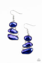 Load image into Gallery viewer, Paparazzi Gem Galaxy - Blue Earrings
