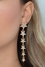 Load image into Gallery viewer, Paparazzi Americana Attitude - Gold Earrings

