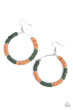 Load image into Gallery viewer, Paparazzi Skillfully Stacked - Green Earrings
