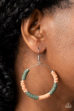 Load image into Gallery viewer, Paparazzi Skillfully Stacked - Green Earrings
