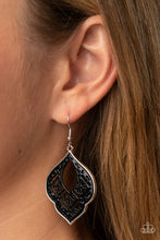 Load image into Gallery viewer, Paparazzi Thessaly Terrace - Black Earrings
